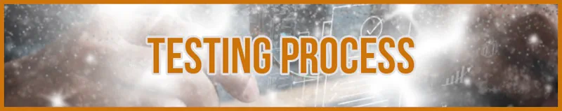 testing process banner