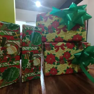Wrapped gift boxes