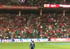 IPL match between Rajasthan and Bangalore