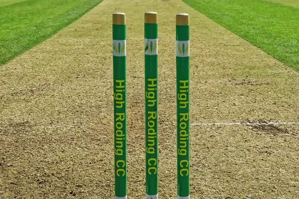 Pitch and stumps before play