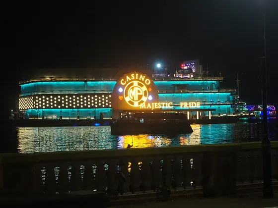 Casino ship on the Mandovi river, Goa